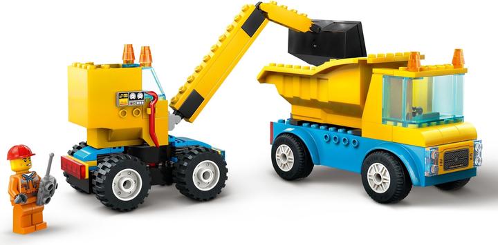 Actual product image LEGO Construction vehicles and crane with wrecking ball (60391, LEGO City)