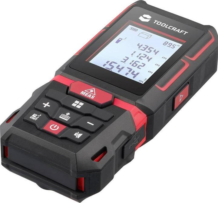 Produktbild Toolcraft Laser-Entfernungsmesser Li-Ionen Akku 60 m (60 m, 630 nm)