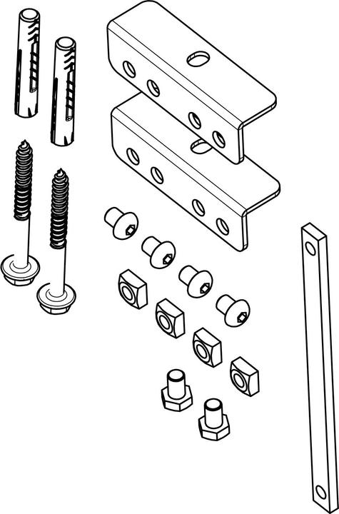 Vogels Pfa 9126 Pfb 34xx Bracket Kit (Spécifique à l'appareil, 33.46")