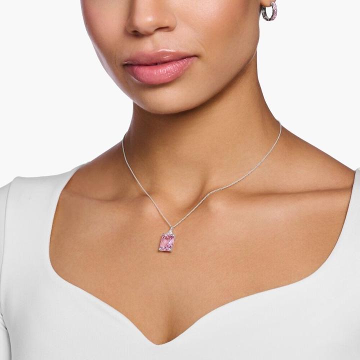 Image du produit Thomas Sabo Chaîne pierre rose argent (Argent 925, 40 - 45 cm)