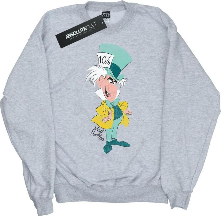Disney Mädchen Alice im Wunderland Klassisches Sweatshirt des Hutmachers