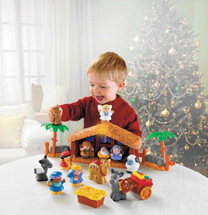 Actual product image Fisher-Price Little People Christmas Crib