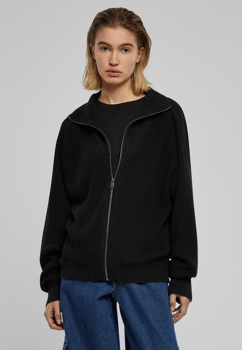Actual product image Urban Classics Ladies Knitted Zip Cardigan - 126787 (4XL)