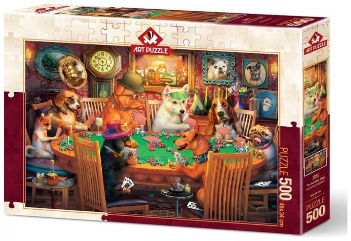 Actual product image Heidi Cheese Line HeiDi Art Puzzle 500 pcs. 5094 Poker Night (500 pieces)
