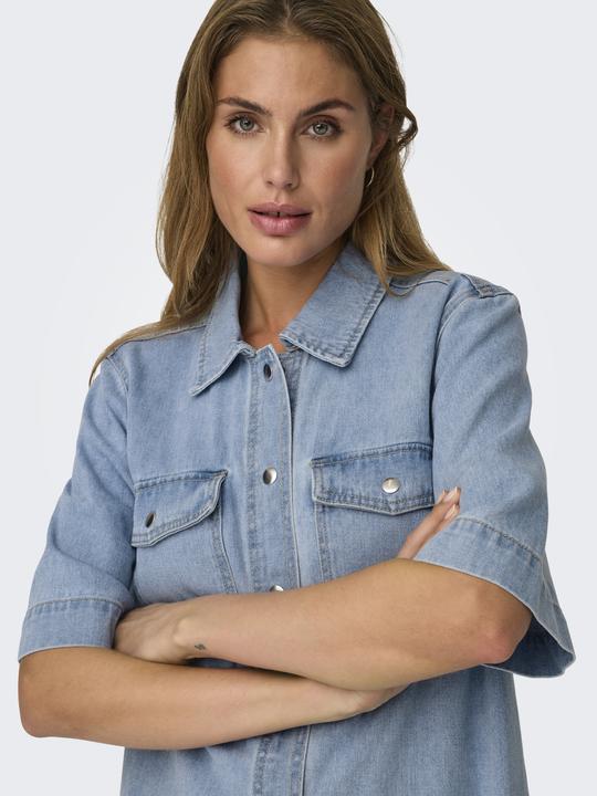 Immagine prodotto Only Vestibilità regolare colletto camicia abito corto abito denim (S)