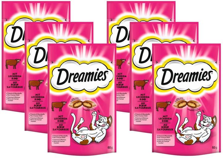 Image du produit Dreamies Sachet portion au boeuf (Adulte, 6 pcs, 360 g)