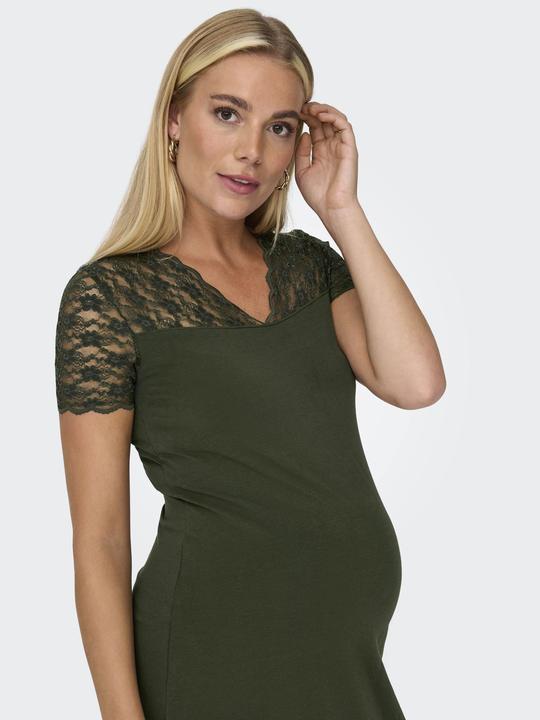 Produktbild Only Maternity Curvy V-Ausschnitt Kleid mit kurzen Ärmeln (M)
