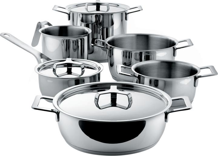 Immagine prodotto Alessi Pentole e padelle (24 cm, Set di pentole e padelle da cucina, Acciaio inossidabile)