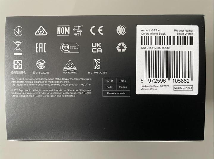 Produktbild Amazfit GTS 4 (43 mm)