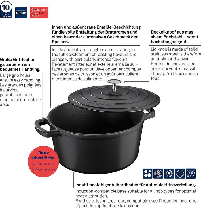 Produktbild Kela Calido (26 cm, Bräter + Schmortopf, Aluminiumguss)