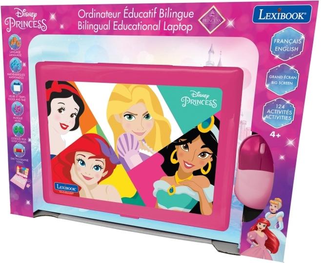 Image du produit Lexibook Ordinateur éducatif Princesse Disney - ordinateur portable éducatif bilingue - 124 activités FR/EN (Français, Anglais)