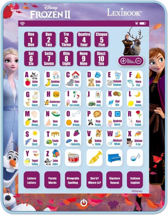 Actual product image Lexibook Disney Frozen Bilingual Learning Tablet Italian/English (English, Italian)