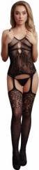 Productafbeelding Le Désir Jarretel Rhinestone Bodystocking (Eén maat voor iedereen)