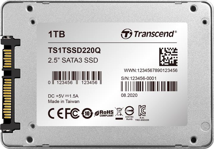 Immagine prodotto Transcend SSD220Q (1000 GB, 2.5")