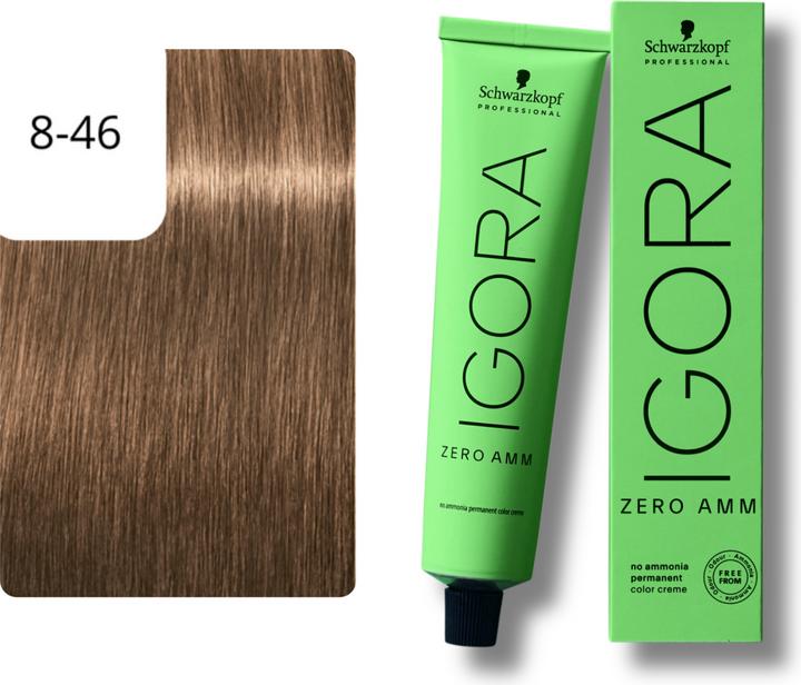 Produktbild Schwarzkopf Igora Zero AMM - 8-46 Hellblond Beige Schoko (8-46 Hellblond Beige Schoko)