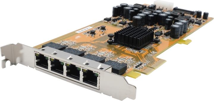 Immagine prodotto Exsys Scheda PCI-EXPRESS Quad Ethernet 4xG. Porte 4xGigabit, supportate da PoE (PCI-E x1)