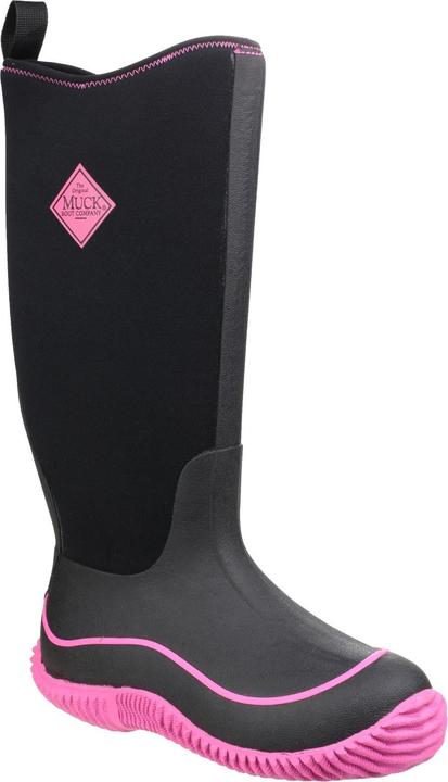 Black, Hot pink
