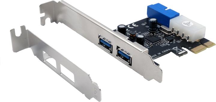 Actual product image Exsys GmbH PCIe USB 3.2 Gen 1 card with 2+2 ports (VIA chip set)