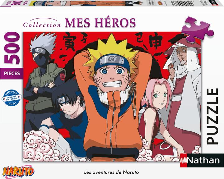 Image du produit Nathan Puzzle 500 pièces Les aventures de Naruto (500 pièces)