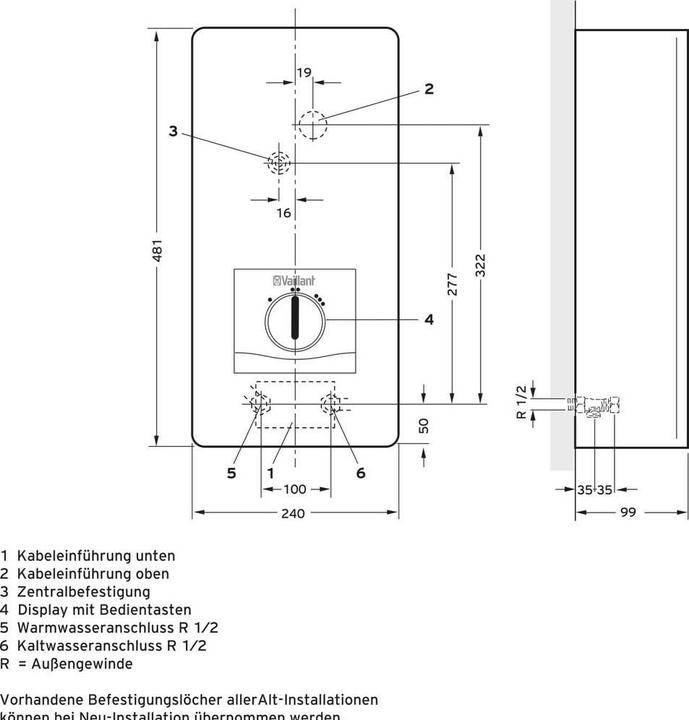 Actual product image Vaillant Elektro-Durchlauferhitzer