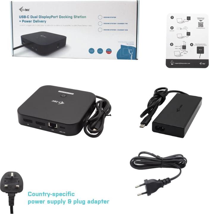 Actual product image i-tec C31HDMIDPDOCKPD100 (USB-C, 3 Ports)