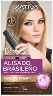 Image du produit Kativa Kit de lissage brésilien professionnel Pro Blonde 6 pièces (Lotion pour le corps)