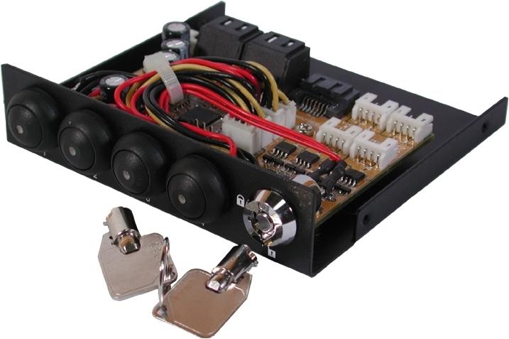 Produktbild Exsys Expander 1 bis 4 SATA2/3 Festplatten zu 4 HDD gleichzeitig