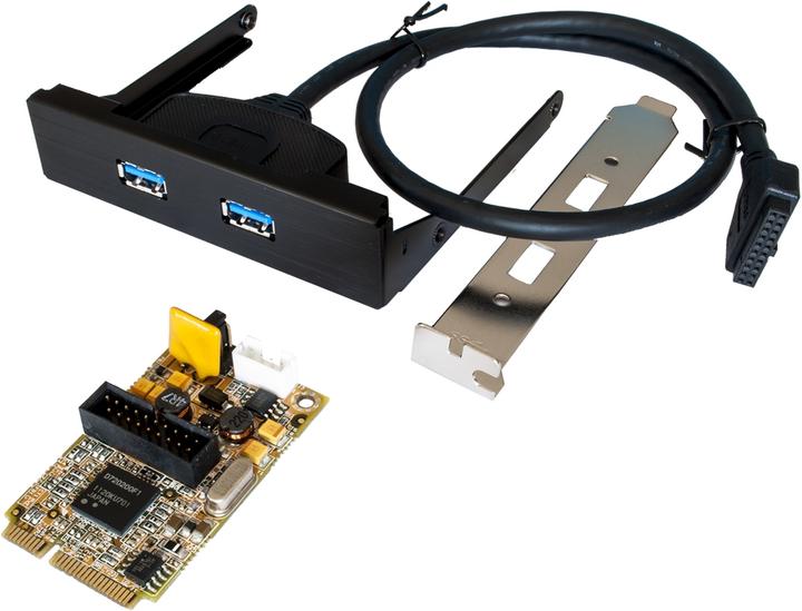 Image du produit Exsys Carte PCI-EXPRESS Mini USB3.0 2 ports