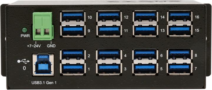 Produktbild Exsys EX-1113HMS, 16xUSB 3.0/3.1 MetallHUB (USB-B, 16 Ports)