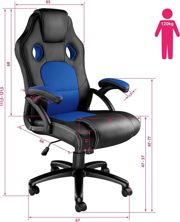 Actual product image tectake Sport seat executive chair