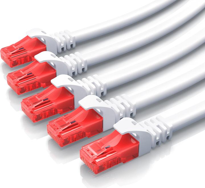 Produktbild CSL LAN Kabel CAT.6, RJ-45, Ethernet, CAT 6 Netzwerkkabel UTP Gigabit 1000 Mbit/s, CAT6 Patchkabel (S/FTP, CAT6, 0.50 m)