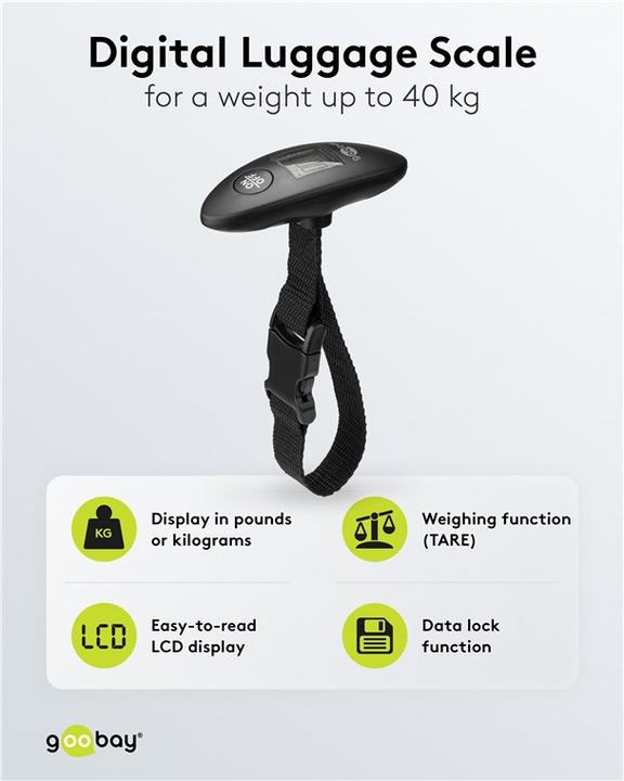 Produktbild Goobay Digitale Kofferwaage (Kofferwaage)
