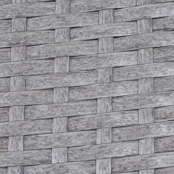 Image du produit Swisshandel24 2x Poly-Rattan Fauteuil de jardin Halden, fauteuil en osier - gris, coussin crème