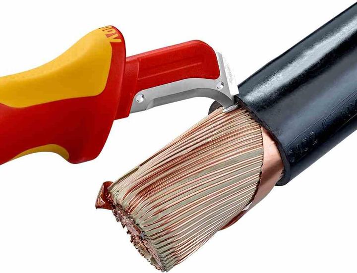Produktbild Knipex Abmantelungsmessermit Gleitschuh 98 55 SB (3.80 cm)