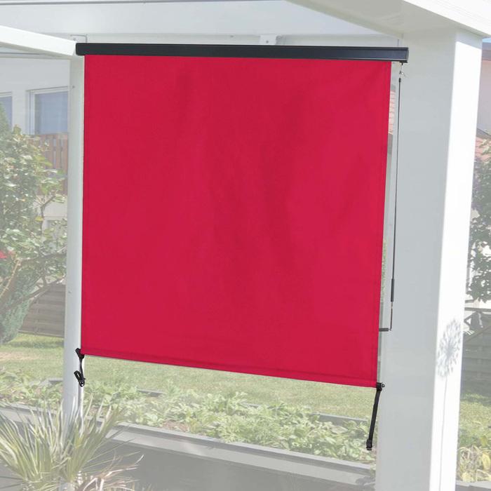 Produktbild Swisshandel24 Vertikalmarkise, Senkrechtmarkise Sichtschutz Aussenrollo Rollo, UV-Schutz 50 Stoff - 250x180cm, bor (1.80 m)
