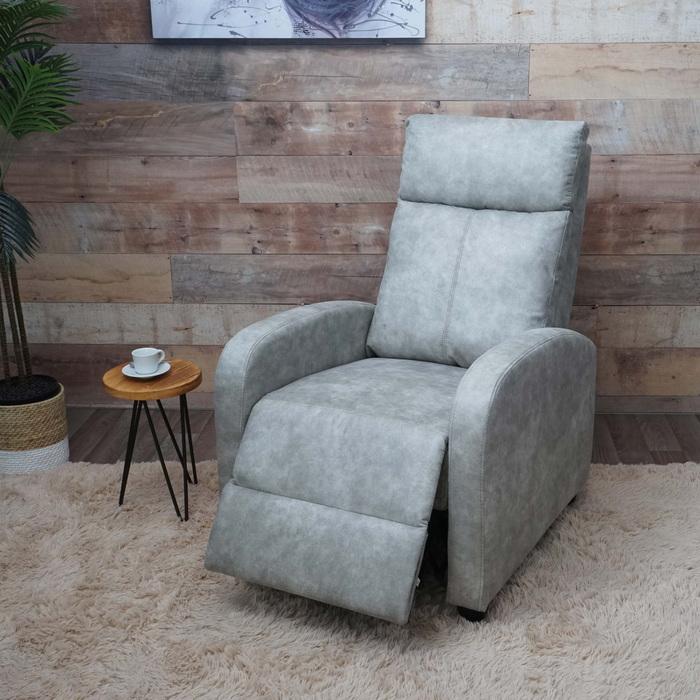 Produktbild Swisshandel24 Fernsehsessel HWC-F76, Relaxsessel Sessel Liegesessel, Liegefunktion verstellbar Stoff/Textil vint