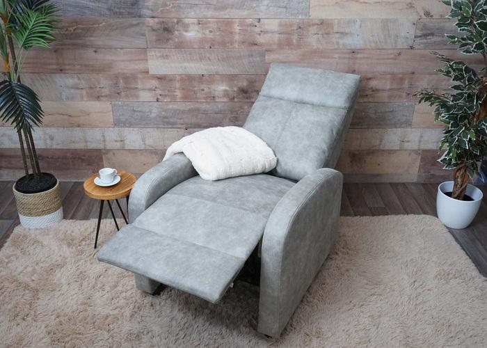 Produktbild Swisshandel24 Fernsehsessel HWC-F76, Relaxsessel Sessel Liegesessel, Liegefunktion verstellbar Stoff/Textil vint