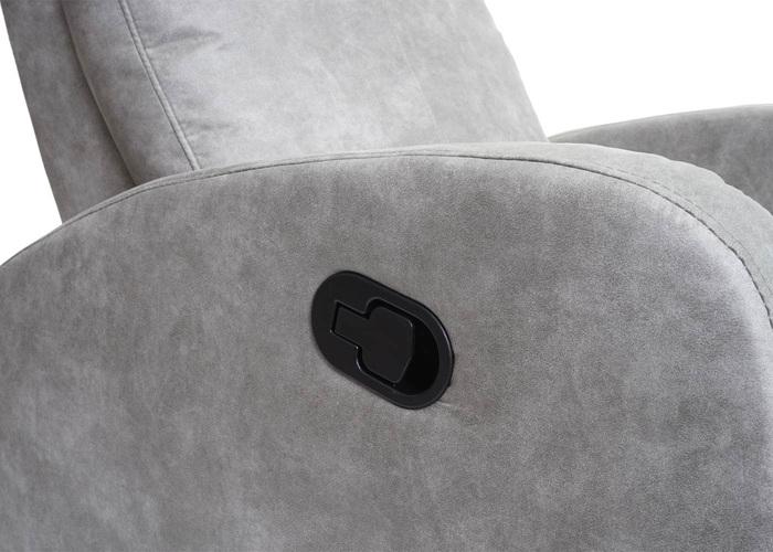Image du produit Swisshandel24 Fauteuil TV HWC-A54 Premium, Fauteuil Relax à bascule, pivotant Tissu/Textile gris clair