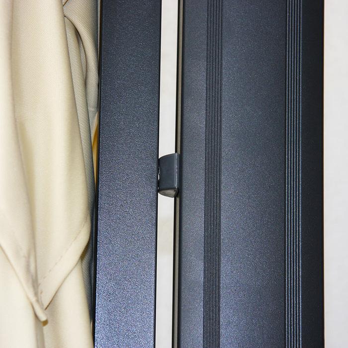 Immagine prodotto Mendler Ombrello semaforo Gastronomia, 3,5x3,5m antracite con supporto (3.50 m)