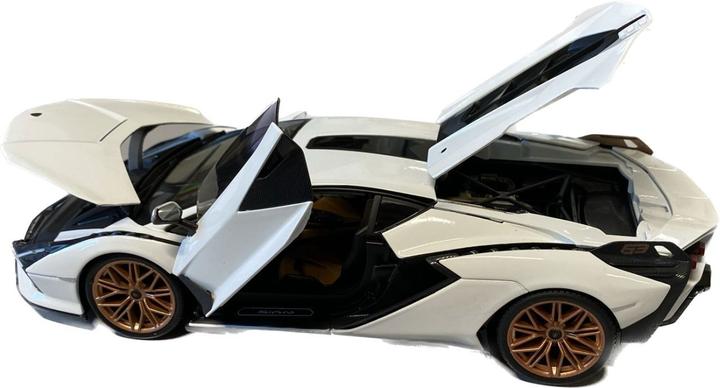 Produktbild Bburago Lamborghini Sian FKP 37 1/18 weiss/schwarz