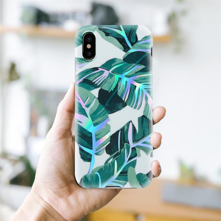 Actual product image Cadorabo IMD TPU Colorful Flowers & Leaves Cover (Apple iPhone XS Max)
