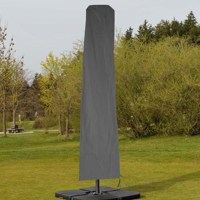 Actual product image Swisshandel24 Protective cover for traffic light umbrella up to 3.5 m, cover with zipper, anthracite - 27315