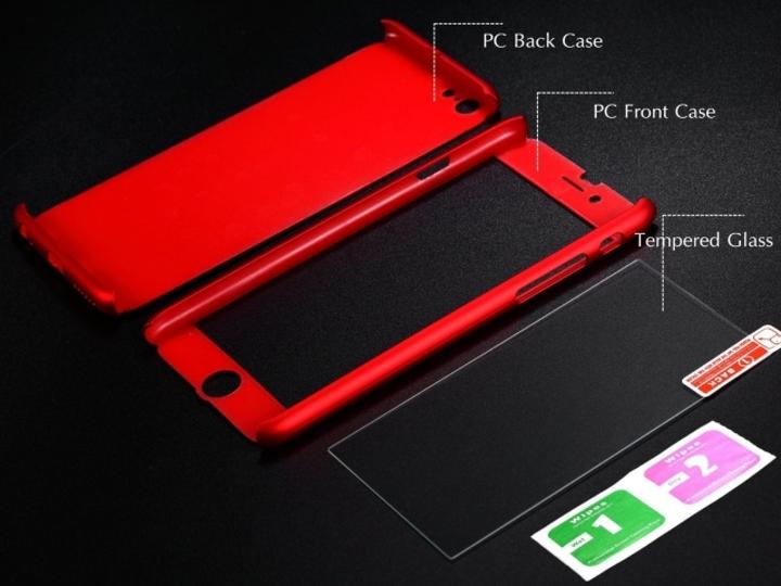 Actual product image Floveme 360 degree bulletproof glass case iPhone 6/6S all-round protection (1 Piece, Apple iPhone 6s)