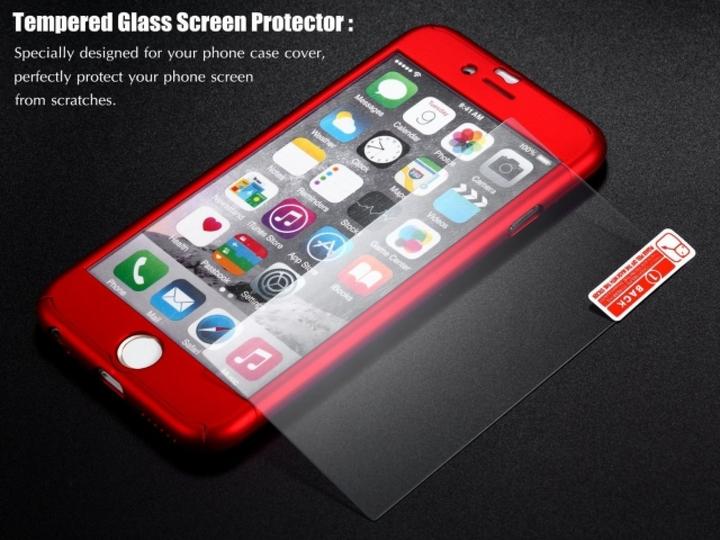 Actual product image Floveme 360 degree bulletproof glass case iPhone 6/6S all-round protection (1 Piece, Apple iPhone 6s)
