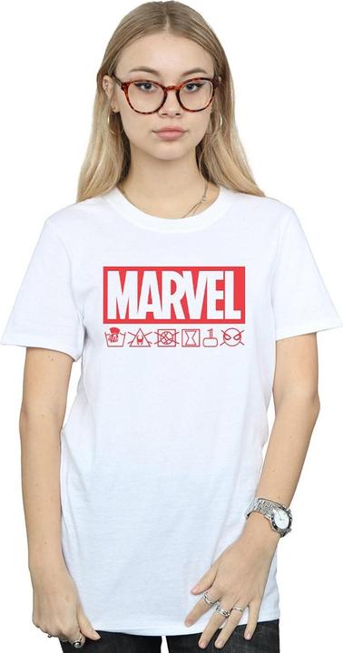 Actual product image Womens/Ladies Logo Wash Care Cotton Boyfriend T-Shirt (L)