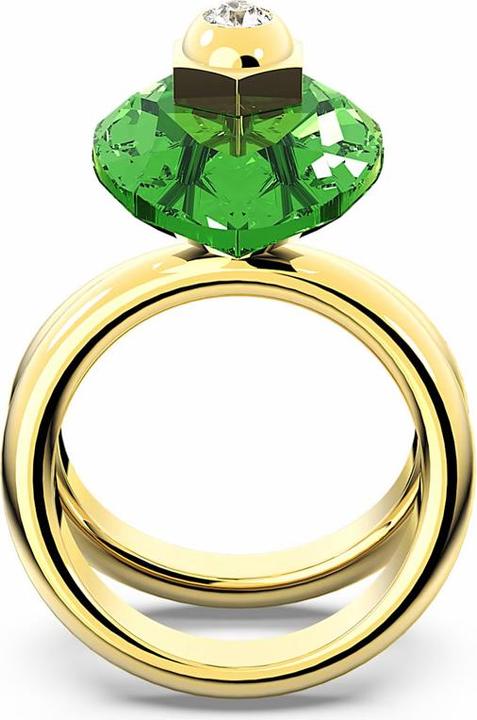 Produktbild Swarovski Numina Ring Tropfenschliff Grün Gold (60)
