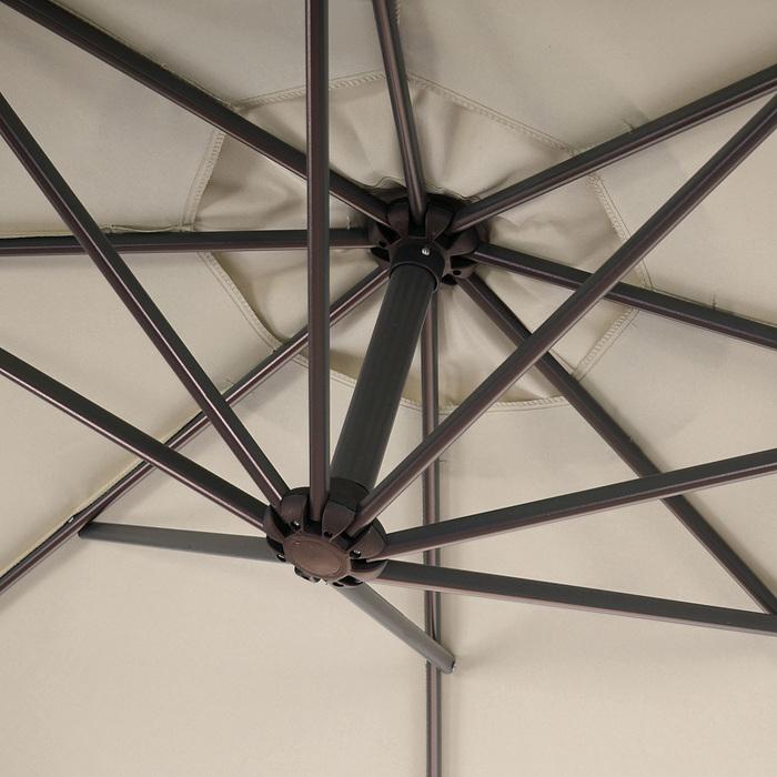 Actual product image Swisshandel24 Semi-professional traffic light umbrella, sunshade, 3m - 10332 (3.60 m)