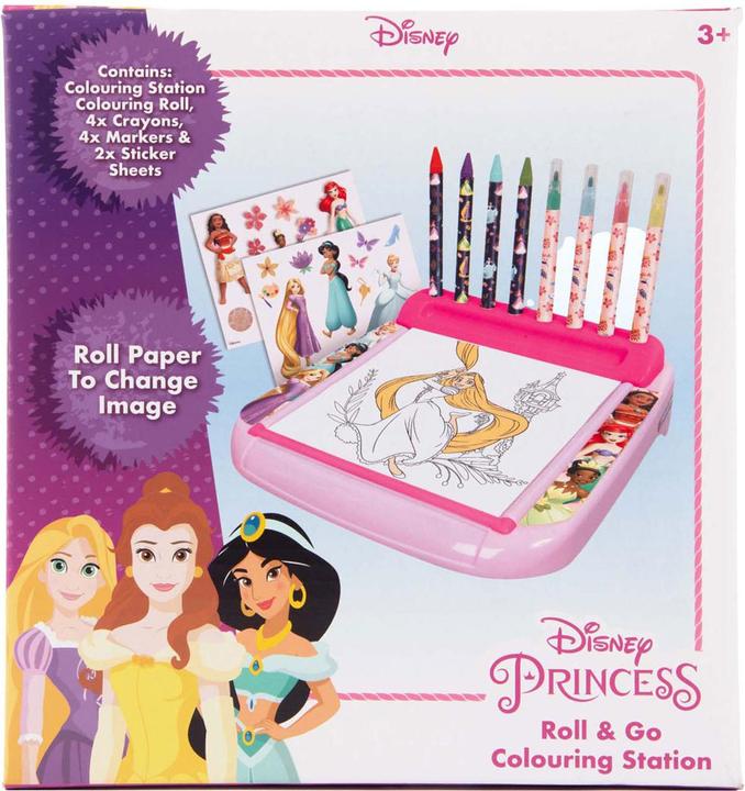 Produktbild Sambro Disney Prinses Zeichenbrett mit Roll-Malset, 12-tlg.