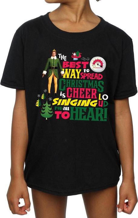 Immagine prodotto Elf Christmas Cheer Maglietta Ragazze (140, 146)