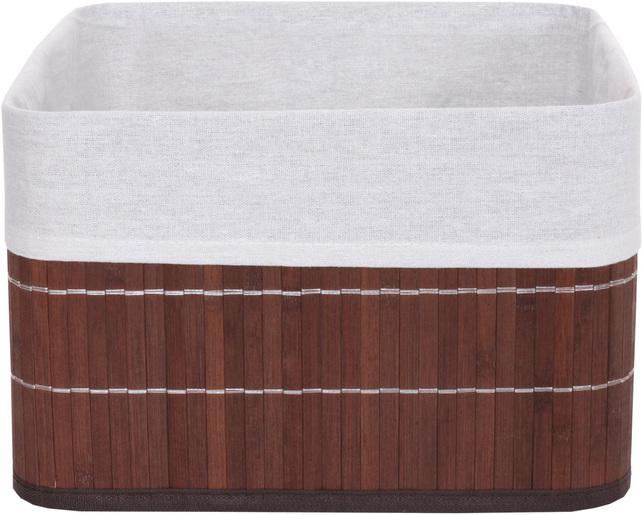 Produktbild Swisshandel24 4x Aufbewahrungskorb, Korb Aufbewahrungsbox Ordnungsbox Sortierbox Regalkorb, Bambus braun